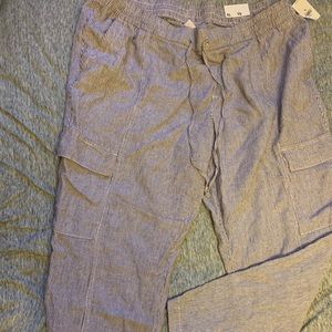 Old navy drawstring linen pants